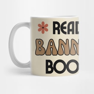 Read Banned Books Cute Retro Bookish Tee Mug